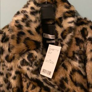 Leopard faux-fur coat - Women | OUTLET USA - Mango
